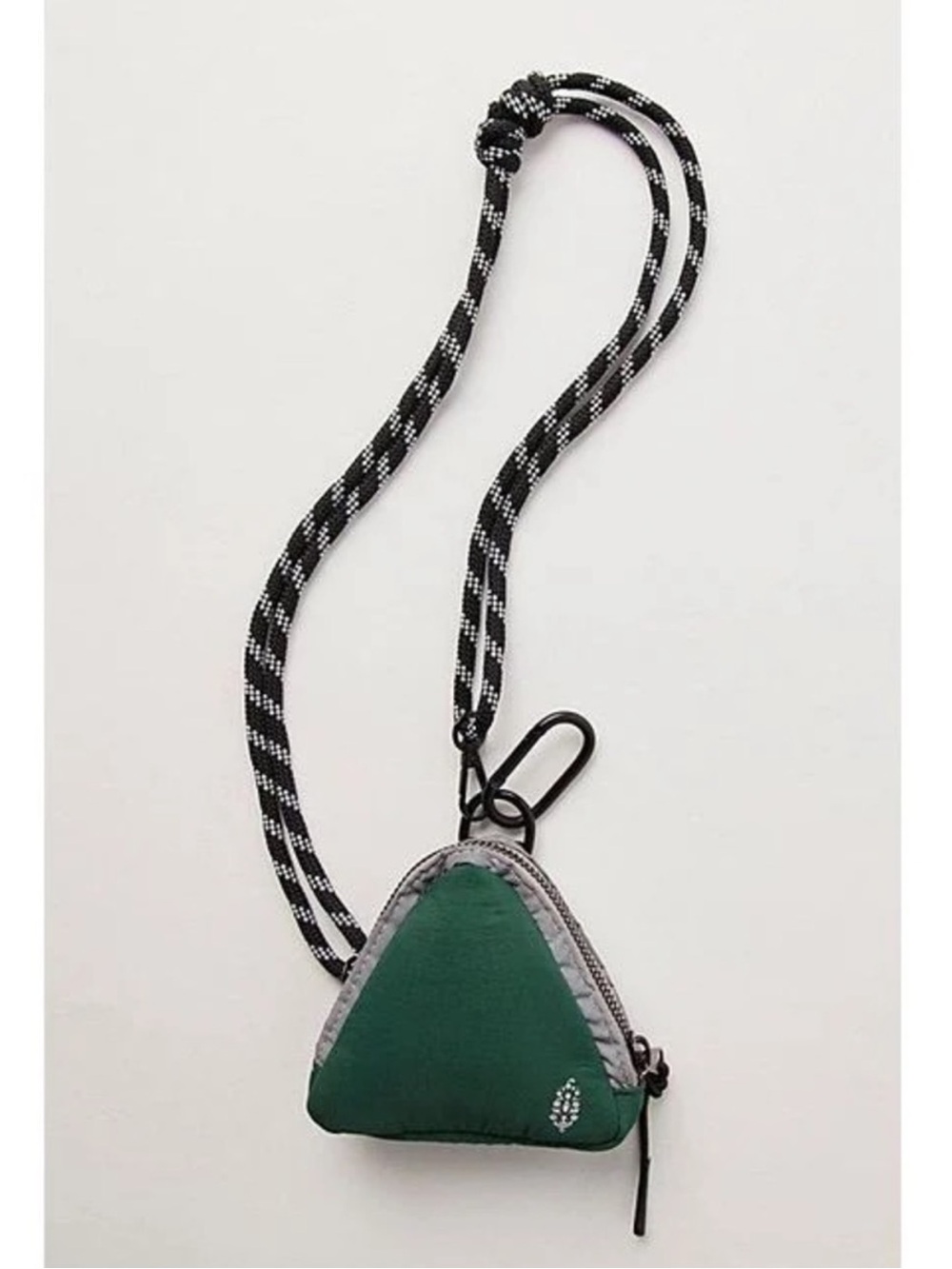 Free People Altitude Multi Mini Pouch Evergreen Reflective Carabiner Bag NEW NWT
